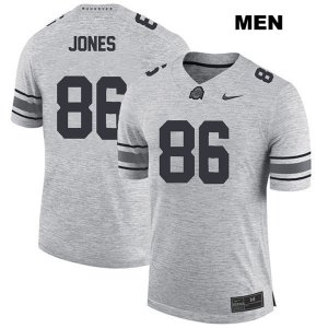 Men's NCAA Ohio State Buckeyes Dre'Mont Jones #86 College Stitched Authentic Nike Gray Football Jersey CQ20T86TI